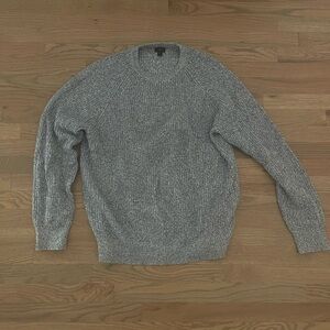 Men's J. Crew Blue and white marled Sweater- like new